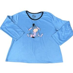 Women’s Blue Pajama top with Eeyore by Disney Size 3X